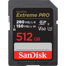 Sandisk Extreme PRO SDXC 512 GB UHS-II/U3 V60 card (SDSDXEP-512G-GN4IN)