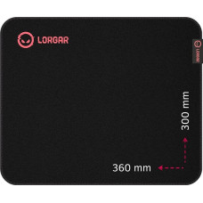 Lorgar Mousepad Main 323 360mmx300mmx3mm/Control/Black retail