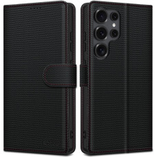 4Kom.pl Tech-Protect Wallet RS Samsung Galaxy S25 Ultra Black/red flip case