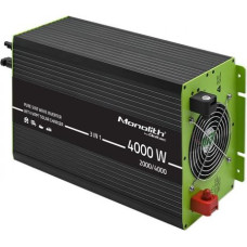 Qoltec 3-in-1 solar inverter with AC charging function | MPPT | UPS | ATS | 2000W | 4000W | 12V n 230V | Pure Sine.