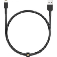 Aukey CB-BAL3 Black Nylon Reinforced cable Quick Charge Lightning-USB | 1.2m | Apple MFi certification