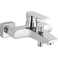Ferro Algeo Square wall-mounted bathtub faucet chrome (BAQ1)