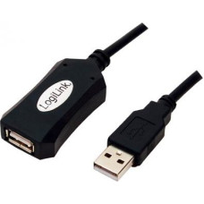 Logilink USB-A - USB-A 5m Cable Black (UA0001A)