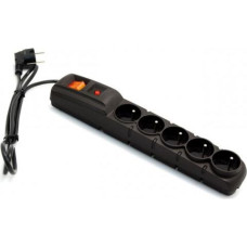 Acar F5 power strip surge protector 5 sockets 1.5 m black (W0099)