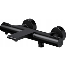 Cersanit Shower Faucet (Bathtub and Shower Faucets) Thermostatic Wall Mounted Bathtub and Shower Faucet VIRGO Black (S951-562)