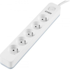 Ever Proect 5PL 3m white surge protector power strip