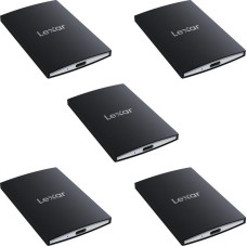 Lexar SL500 External SSD 4 x 1 TB + 1 x 2 TB Black (LSL500-5PACK)