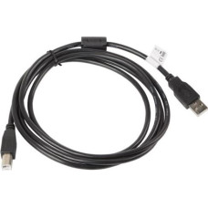 Lanberg Kabel USB Lanberg USB-A - USB-B 1.8 m Czarny (CA-USBA-11CC-0018-BK)
