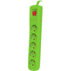Natec Bercy 400 power strip surge protector 5 sockets 1.5 m green (NSP-1717)