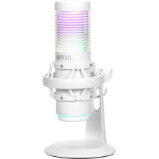 Marvo , gaming microphone, BLAST 60 White, white, RGB backlighting, earphone input
