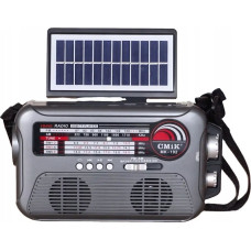 Cmik MK-192 Retro Radio with Solar Lamp / Flashlight / Bluetooth / USB / Gray.