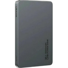 Usams Powerbank 5000mAh 20W Induction Magsafe grey