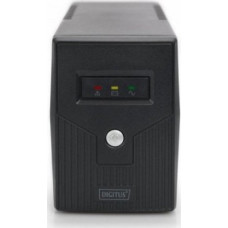 Digitus Line-Ineractive LED BASIC UPS, 600VA/360W, 1x12V/7Ah, AVR, 2x Schuko CEE 7/3