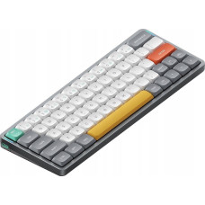 Nuphy - Air60 V2 Wireless Mechanical Keyboard - Wireless Mechanical Keyboard Slim Lunar Gray Red