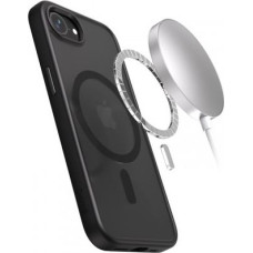 Crong Hybrid Frost MAG Cover - iPhone 16e MagSafe Case Black