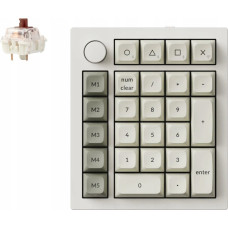 Keychron Q0 Max QMK Custom Number Pad Fully Assembled Knob / Shell White / Gateron Jupiter Brown