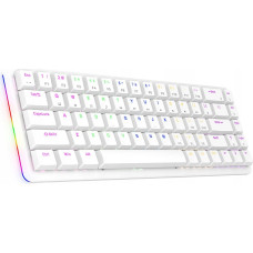 Rampage REBEL WHITEBS Blue switch Low Profile Mechanical Keyboard