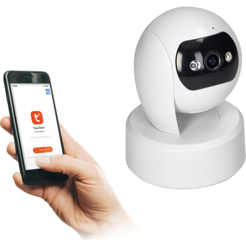 Orno Kamera IP Orno Kamera wewnętrzna obrotowa, 4MP, Wi-Fi, pamięć, two-way talk