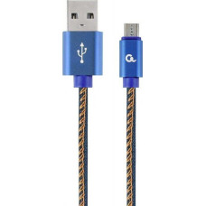 Gembird Cable Micro USB premium jeans 1 m