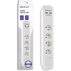 Qoltec Surge power strip 4 sockets 1.8 m white (50282)