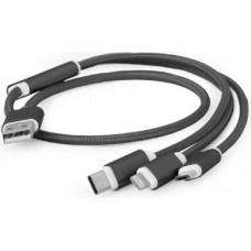 Gembird USB 3-in-1 charging cable/1m/black
