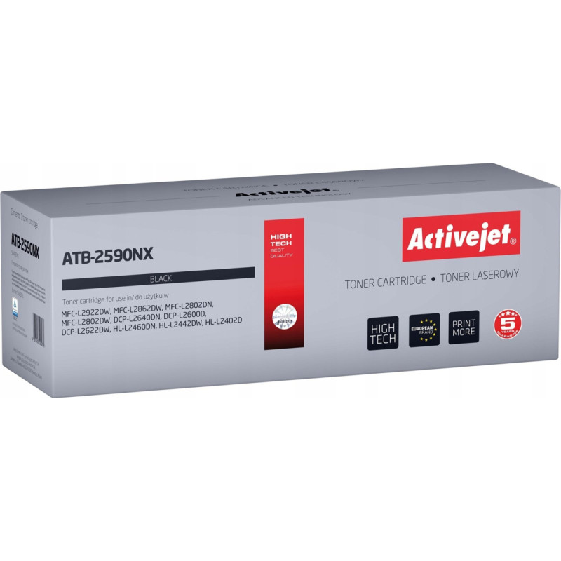 Activejet ATB-2590NX (zamiennik Brother TN2590XL; Supreme; 3000 stron; czarny)