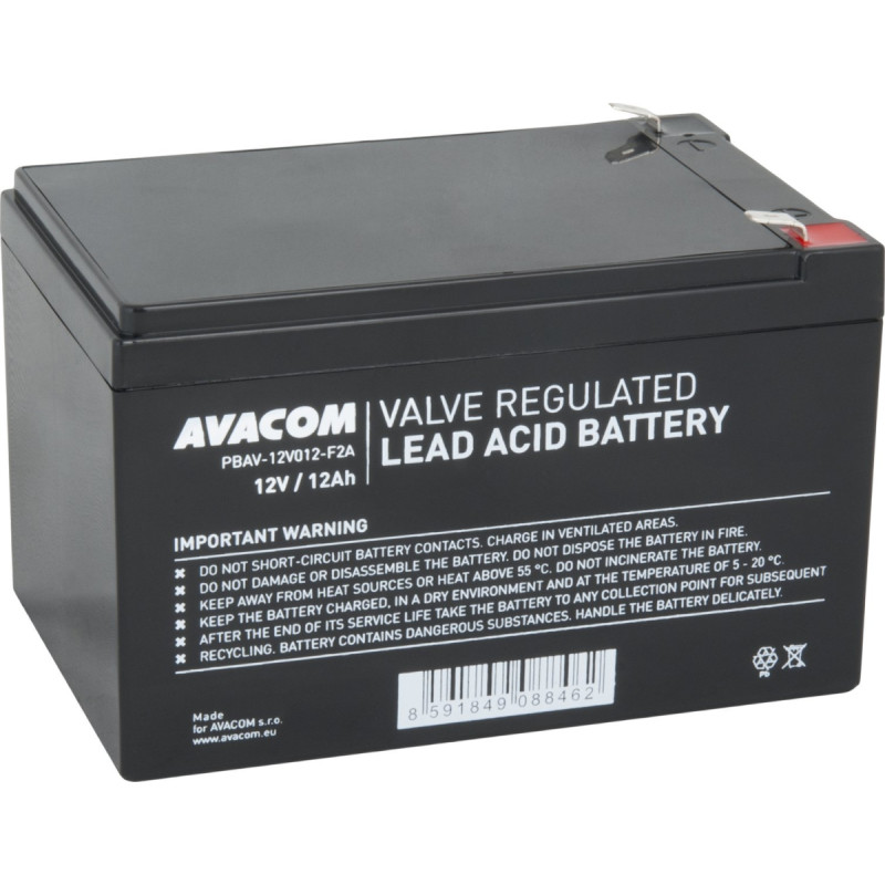 Avacom Bateria 12V, 12Ah, PBAV-12V012-F2A