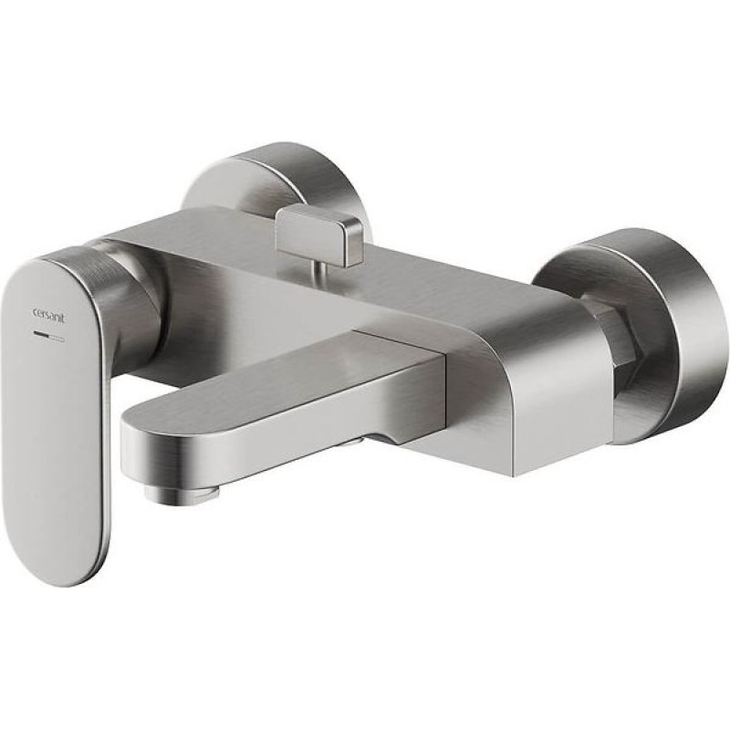 Cersanit Bateria wannowa Cersanit Crea ścienne nikiel mat (S951-309)
