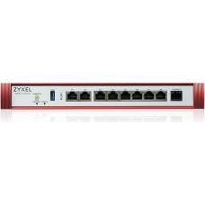 Zyxel Zapora sieciowa ZyXEL Zyxel USG FLEX200 HP Series, User-definable ports with 1*2.5G, 1*2.5G( PoE+) & 6*1G, 1*USB (device only)