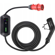 Platinet EV ŁADOWARKA PRZENOŚNA SAMOCHODÓW EV/PHEV AC TYPE 2 8/10/13/16A 11KW CEE 3F 7M CABLE BLACK [46203]
