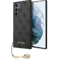 Guess Case GUHCS23LGF4GGR Samsung Galaxy S23 Ultra grey/grey hardcase 4G Charms Collection