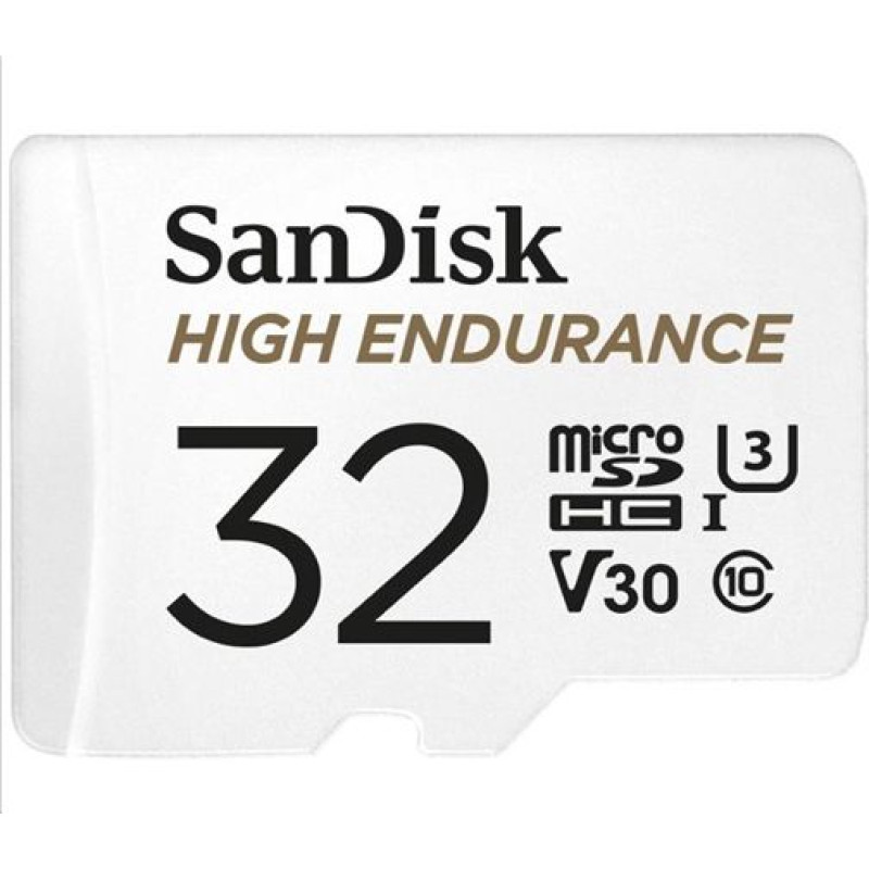 Sandisk High Endurance MicroSDHC 32 GB Class 10 UHS-I/U3 V30 card (SDSQQNR-032G-GN6IA)