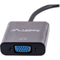 Lanberg Adapter AV Lanberg DisplayPort Mini - D-Sub (VGA) czarny (AD-0006-BK)