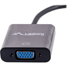 Lanberg Adapter AV Lanberg DisplayPort Mini - D-Sub (VGA) czarny (AD-0006-BK)