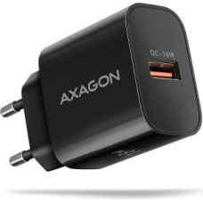 Axagon ACU-QC18 charger, 18W mains charger, 1x USB-A port, QC3.0/AFC/Apple, black