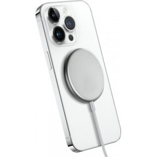 Crong Aluminium inductive charger silver