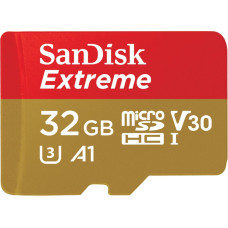 Sandisk Karta SanDisk Extreme MicroSDHC 32 GB Class 10 UHS-I/U3 A1 V30 (SDSQXAF-032G-GN6AA)