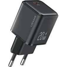 Usams Charger 1xUSB-C PD 3.0 20W Fast Charging Black