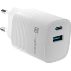 Natec Ribera GAN 1x USB-A 1x USB-C 30W Charger (NUC-2140)