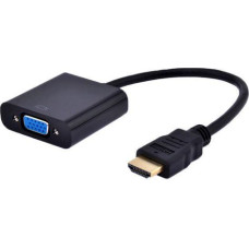 Gembird Adapter AV Gembird HDMI - D-Sub (VGA) + Jack 3.5mm czarny (A-HDMI-VGA-03)