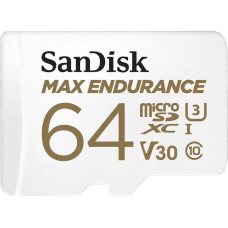 Sandisk Max Endurance MicroSDXC 64 GB Class 10 UHS-I/U3 V30 card (SDSQQVR-064G-GN6IA)