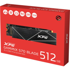 Adata XPG Gammix S70 Blade 512GB M.2 2280 PCI-E x4 Gen4 NVMe SSD (AGAMMIXS70B-512G-CS)