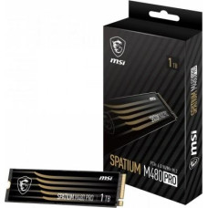 MSI Dysk SSD MSI Spatium M480 Pro 1TB M.2 2280 PCI-E x4 Gen4 NVMe (S78-440L1G0-P83)