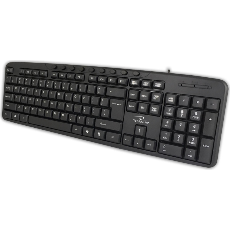 Titanum TK111 USB multimedia keyboard Black