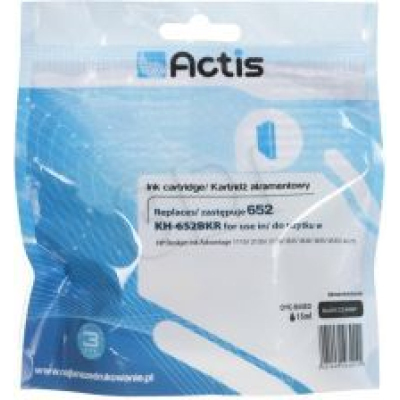 Actis Tusz Actis Tusz KH-652CR / HP652 F6V24AE 15ml, trójkolorowy (KH-652CR)