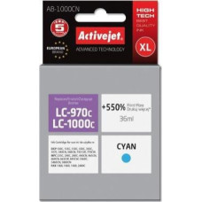 Activejet AB-1000CN Ink (replacement for Brother LC1000C/970C Supreme 35 ml blue).