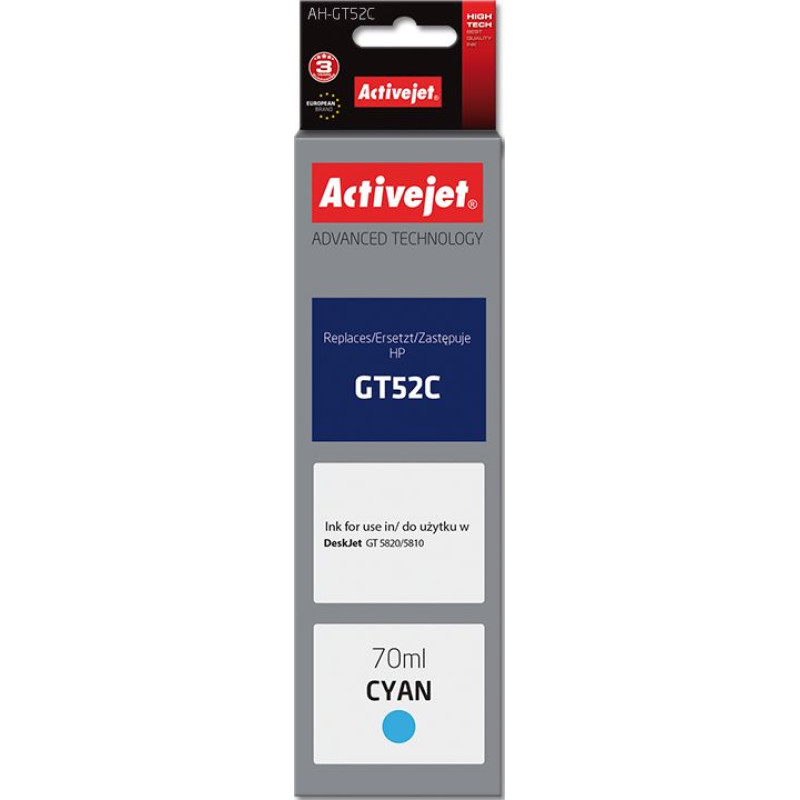 Activejet Tusz Activejet Tusz AH-GT52C (cyan)