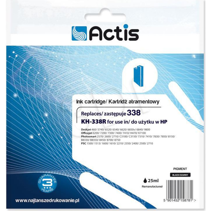 Actis KH-338R Ink (No. 338 C8765EE ) Black