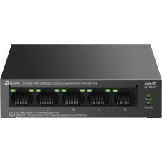 Tp-Link Switch TP-Link TP-Link LiteWave switch LS105LP (5x100Mb/s, 4xPoE, 41W, fanless)