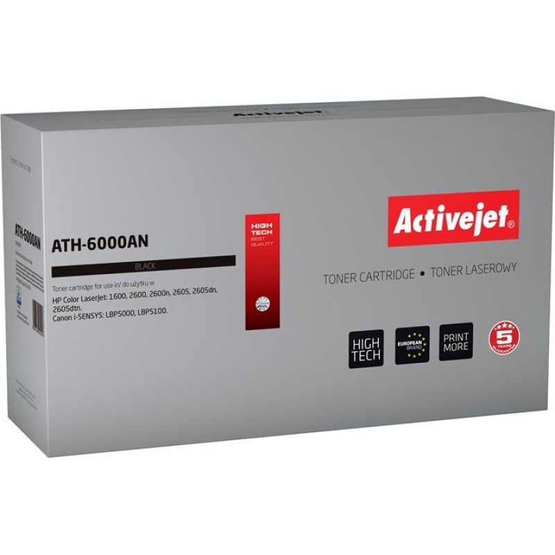 Activejet Toner Black Replacement 124A/CRG-707 (ATH-6000AN)